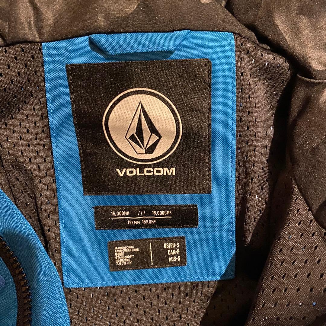 【美品】VOLCOMボルコム スノーウェア スノージャケットUSサイズ S 青