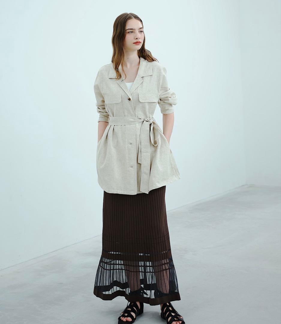 Aimeine ウエストシェイプシャツジャケット