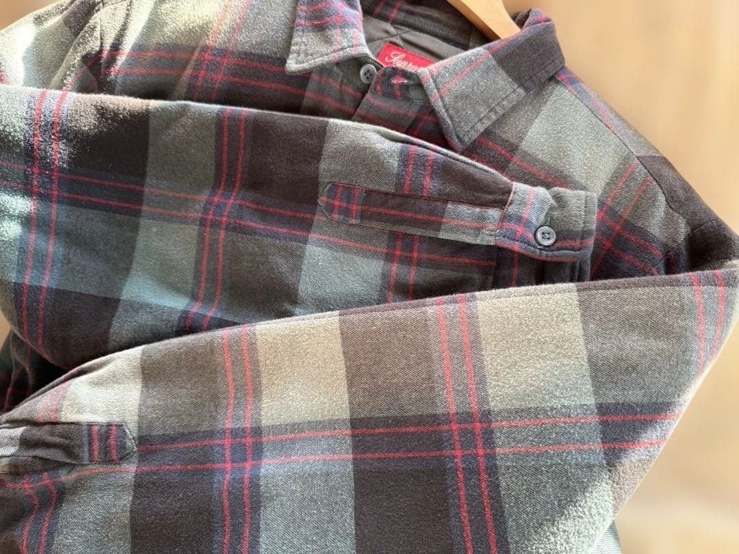 Supreme Quilted Flannel Shirt ネルシャツ