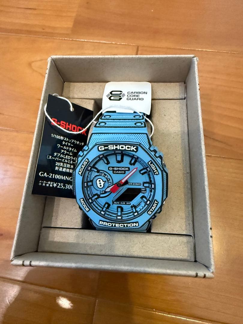 未使用　CASIO G-SHOCK GA-2100MNG-2AJR ライトブルー