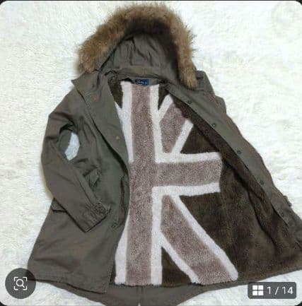 FREDPERRY モッズコート ボア フィッシュテール　月桂冠 ライナー M