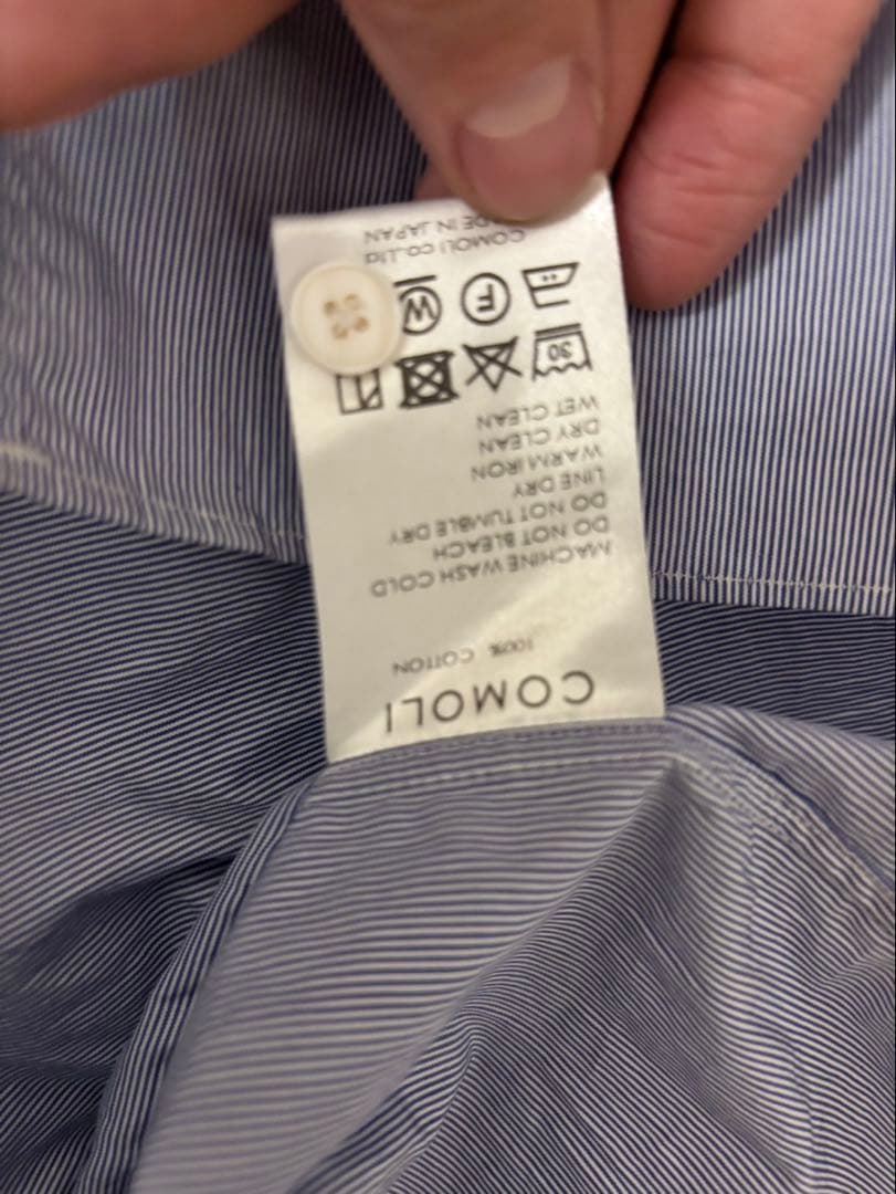 COMOLI 3 ポプリンシャツ