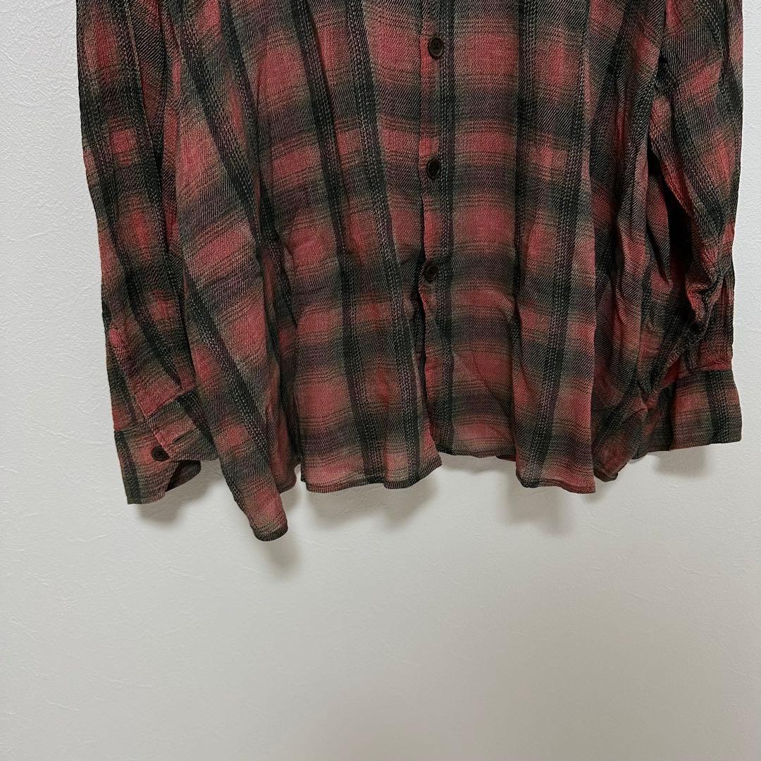 OUR LEGACY BORROWED SHIRTS 赤黒チェックネルシャツ