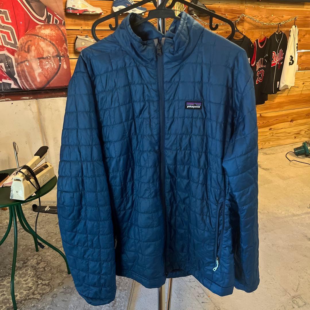 patagonia ブルー ダウンジャケット L