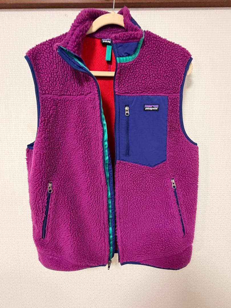 美品 patagonia レトロX フリース ベスト パープル M 2013年