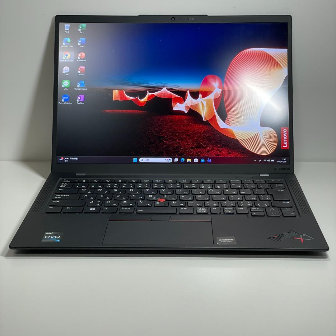 第12世代i5 ThinkPad X1 Carbon Gen10 バッテリー◎
