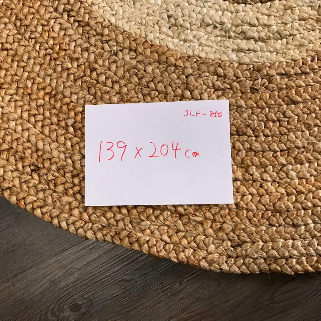 139x204cm ラグ ラグマット 麻 ジュート 夏用 天然素材 アジアン
