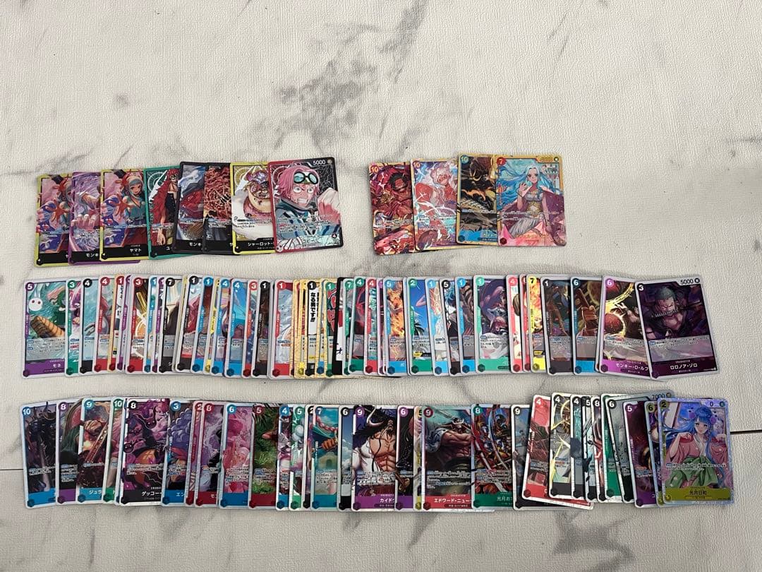 ワンピースカードゲーム トレーディングカード レア以上　L R SR SEC含む