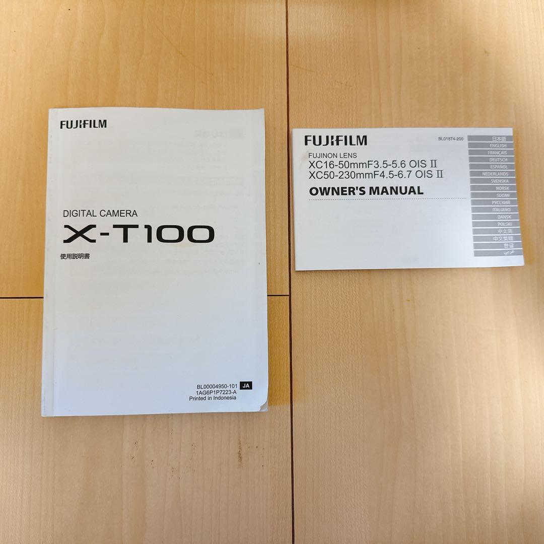 富士フイルム X-T100 ダブルズームレンズキット　シャンパンゴールド