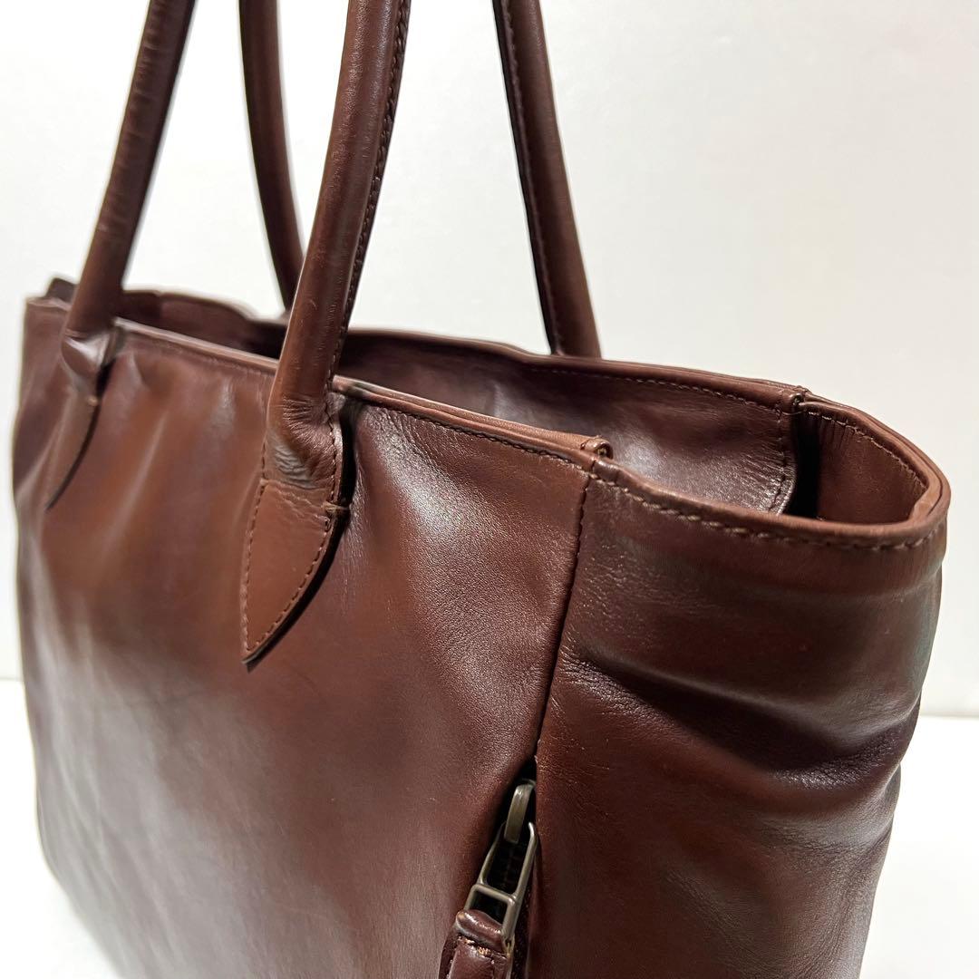 【良品】MOTHERHOUSE マザーハウス アンティーク キャリア トート