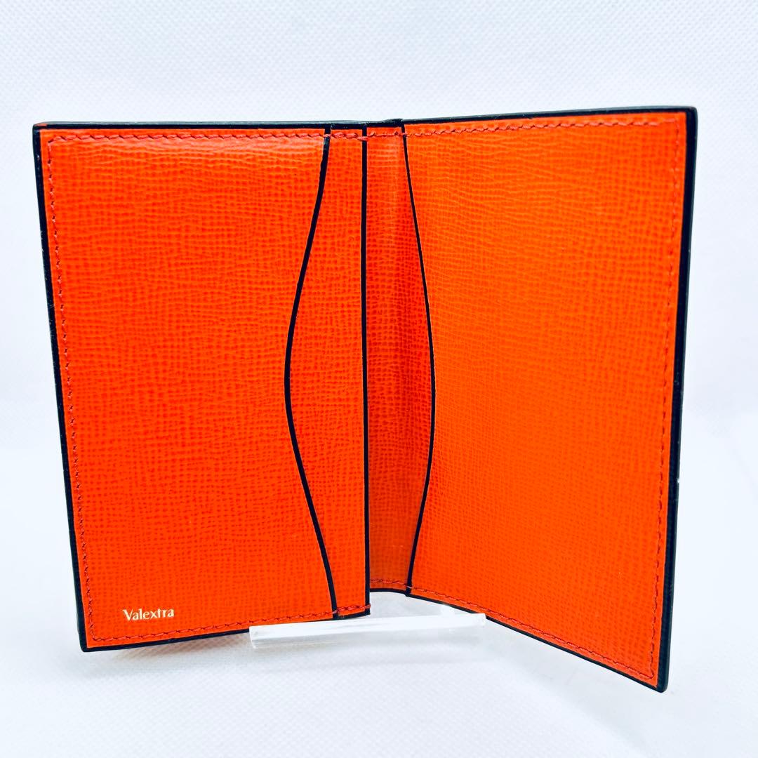 Valextra ヴァレクストラ 名刺入れ カードケース オレンジ