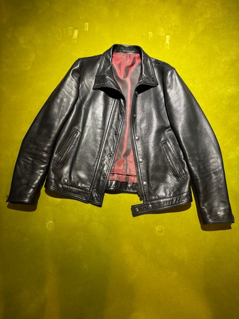 ヨウジヤマモトプールオム シングルライダースジャケット