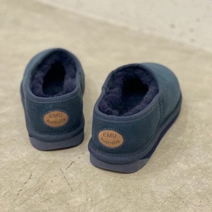★専用★emuネイビー スリッポンムートンブーツ。