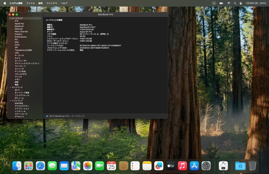 M1 Pro MacBook 10/16コア 16GBメモリ 1TBストレージ