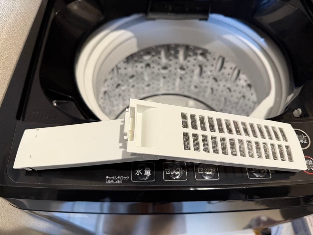 【くぅた】縦型 7kg 全自動洗濯機 MAXZEN JW70WP01BK