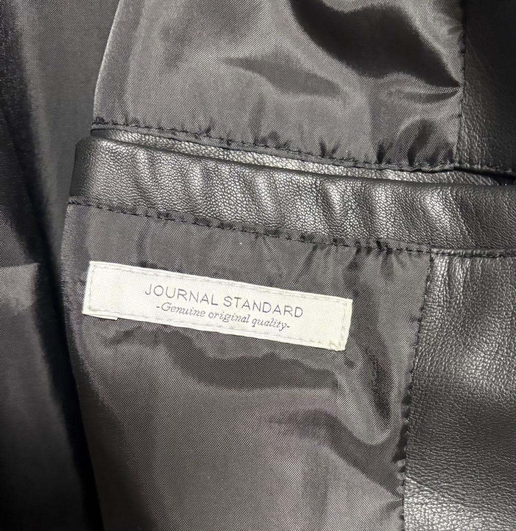 【最終値下げ！早い者勝ち！】シープレザー　襟付き　　 レザージャケット　黒