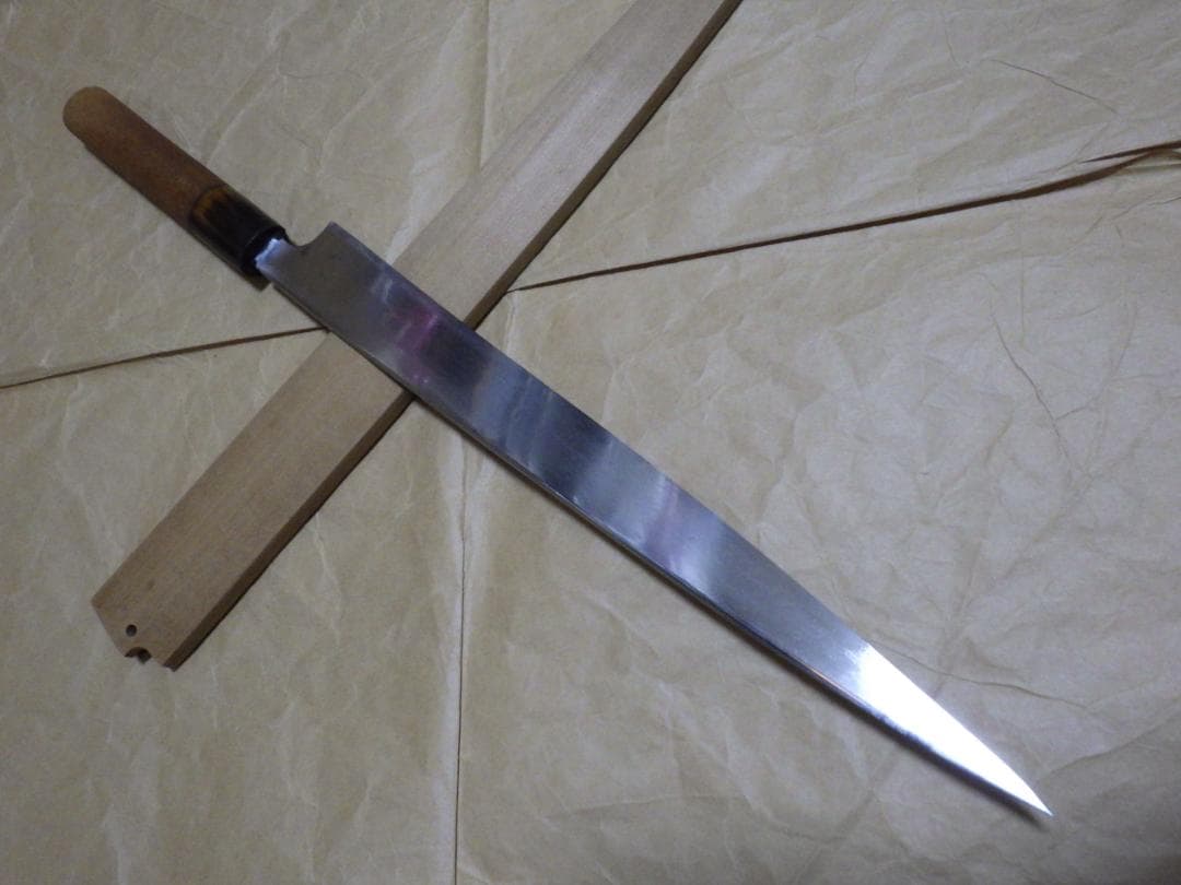 K*a様 本焼★正本フグ引き包丁刃渡り290ｍｍ★水焼★鞘付属★