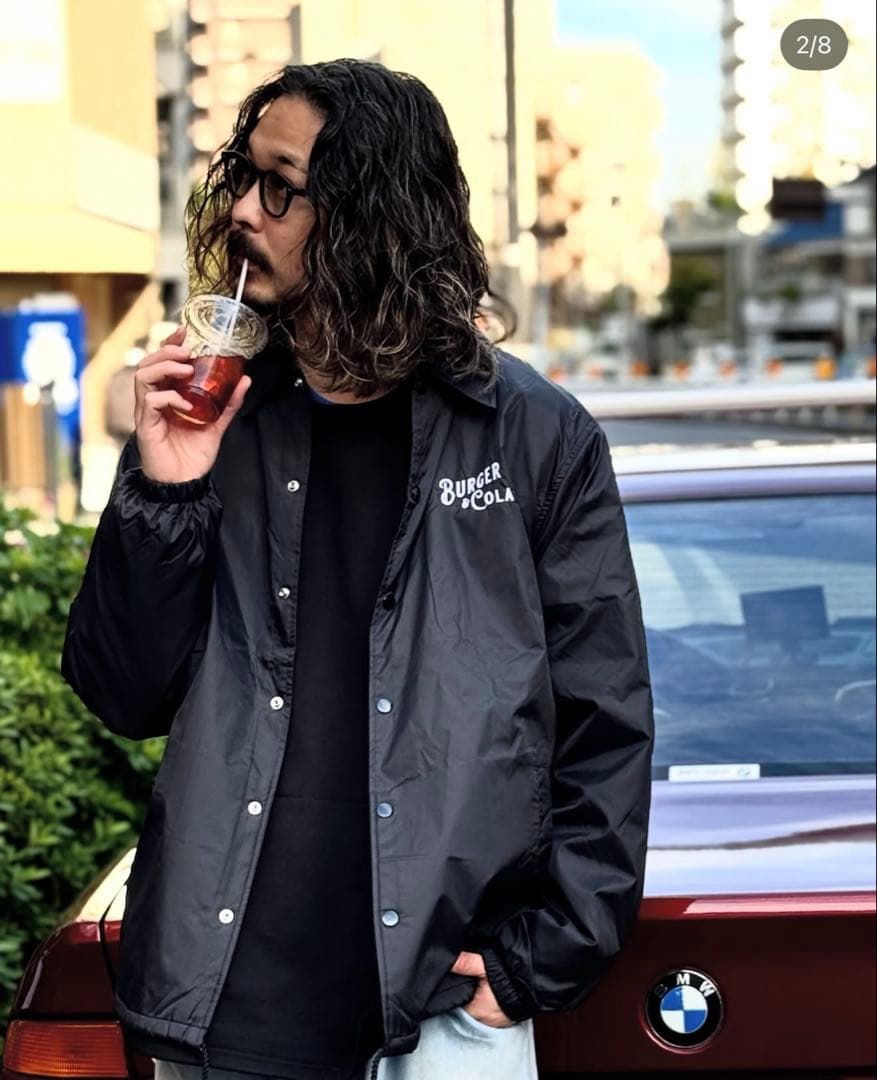 完売品‼️新品‼️BURGER&COLA✨ナイロンコーチジャケット✨サイズXXL