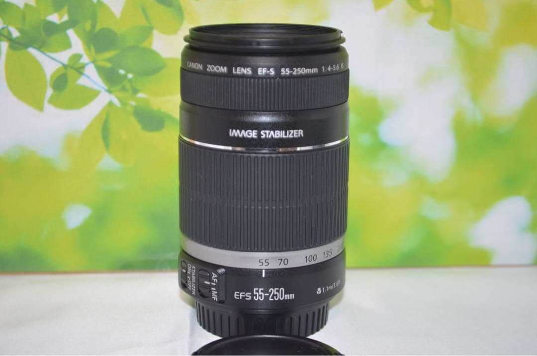 美品級　キャノン Canon EF-S 55-250mm IS☆お手軽望遠