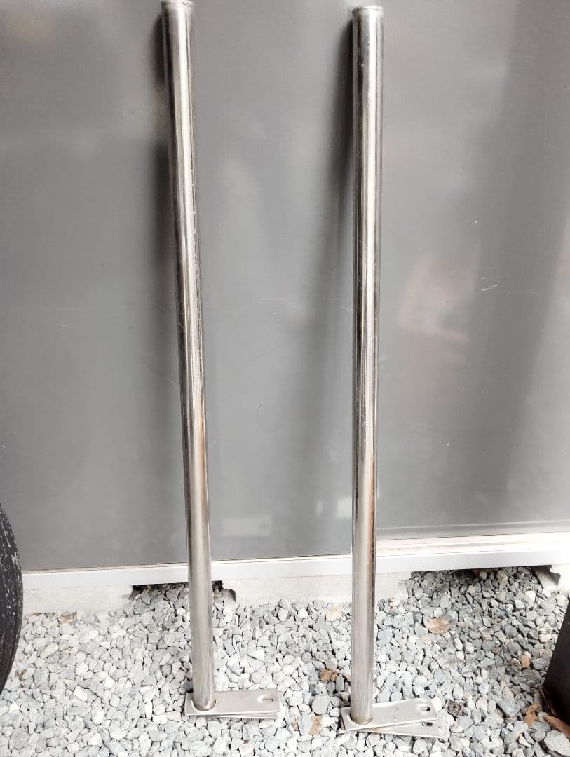 ステンレス製バンパーポール2本セット!!
