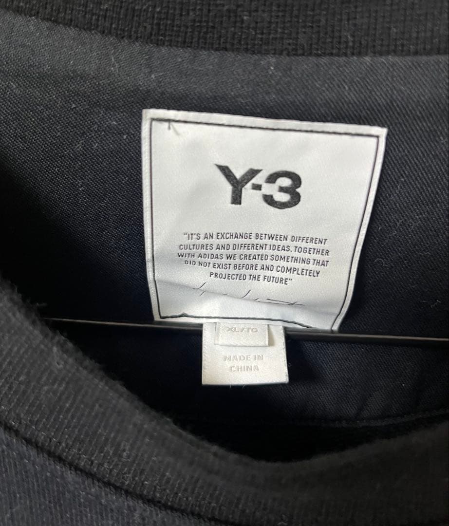 y3 トレーナー　スウェット　美品　バックロゴ　XL 黒 FN3371 Y-3