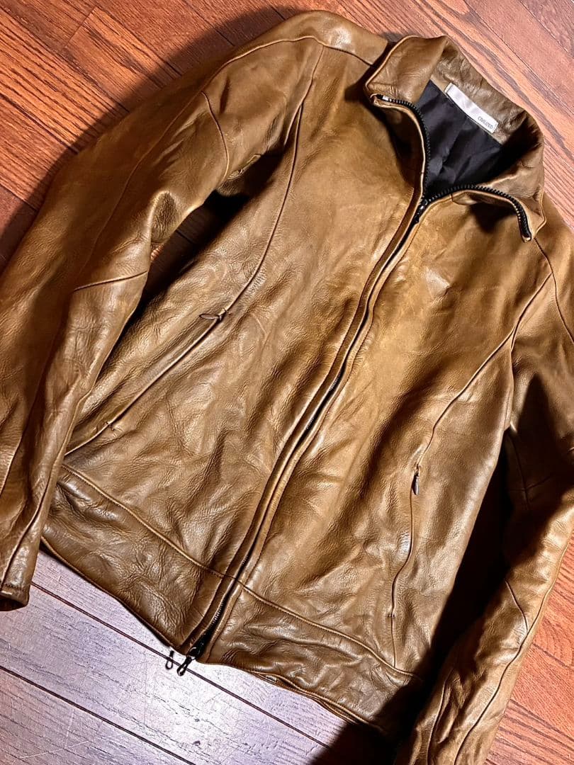 CIVILIZED レザージャケット カーキ リアルレザー 本革 1 S 超美品
