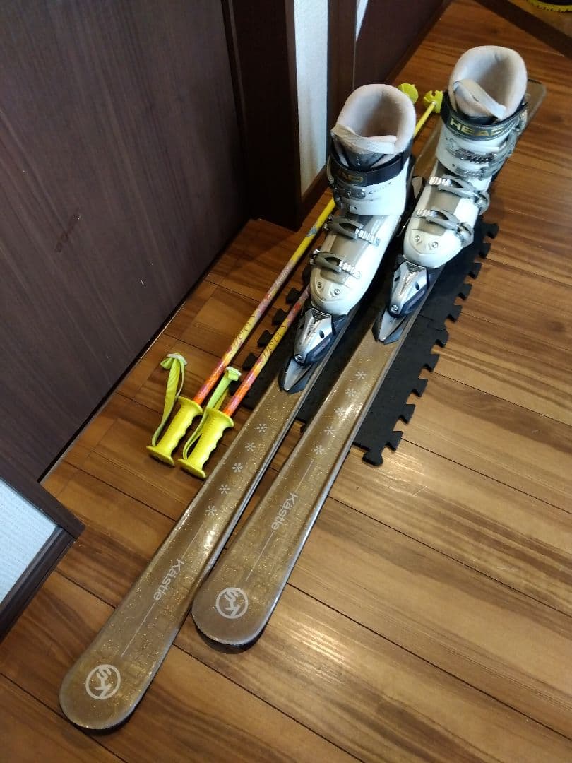 ★お買い得品★ KASTLE レディース用 スキーセット メンテ・WAX済み✔