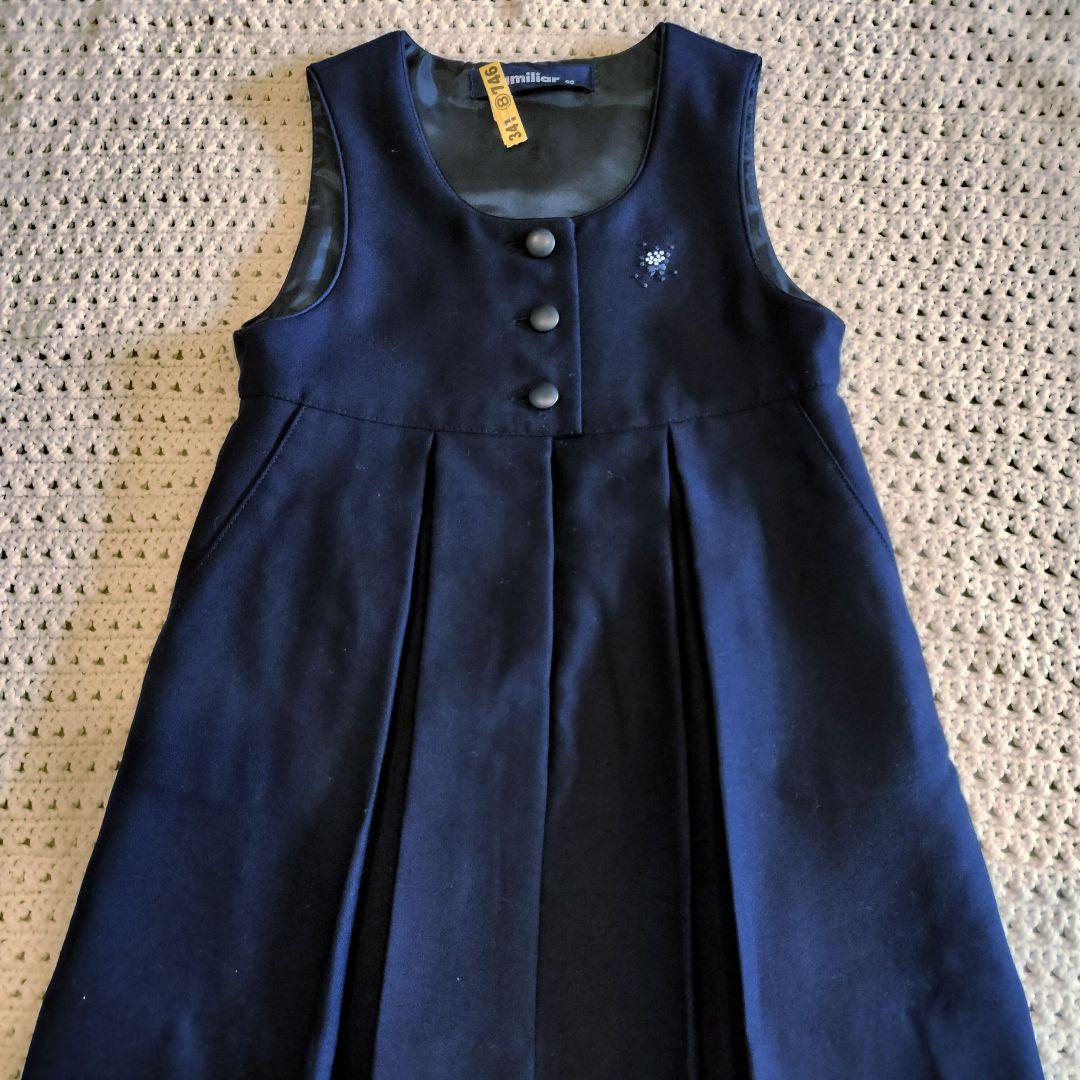 【3点セット】familiar アンサンブル ワンピース ボレロ ブラウス 90