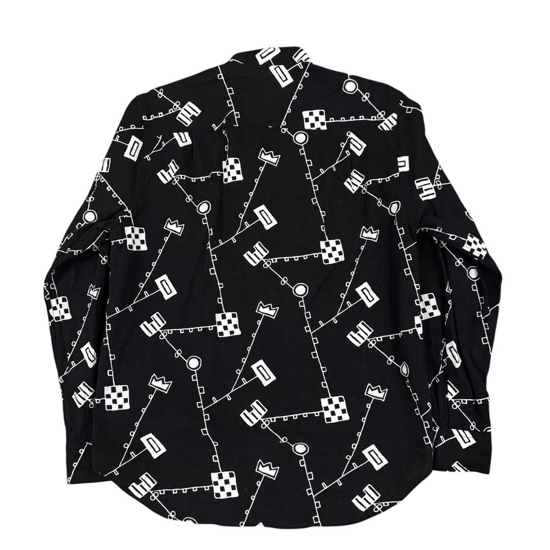 SOU・SOU ソウソウ高島縮 20/20 スタンドカラーシャツ/から草あそび