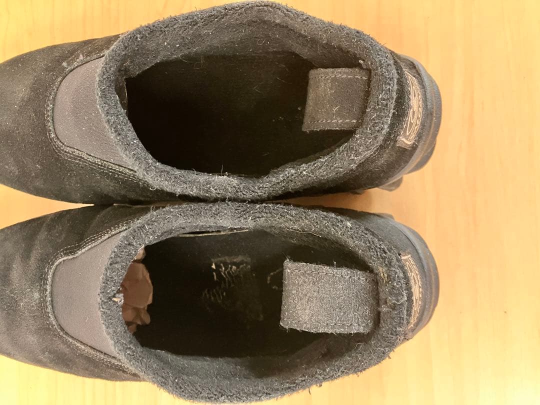 2/16まで限定 90sサロモン黒 スエード スノークロッグスリッポン