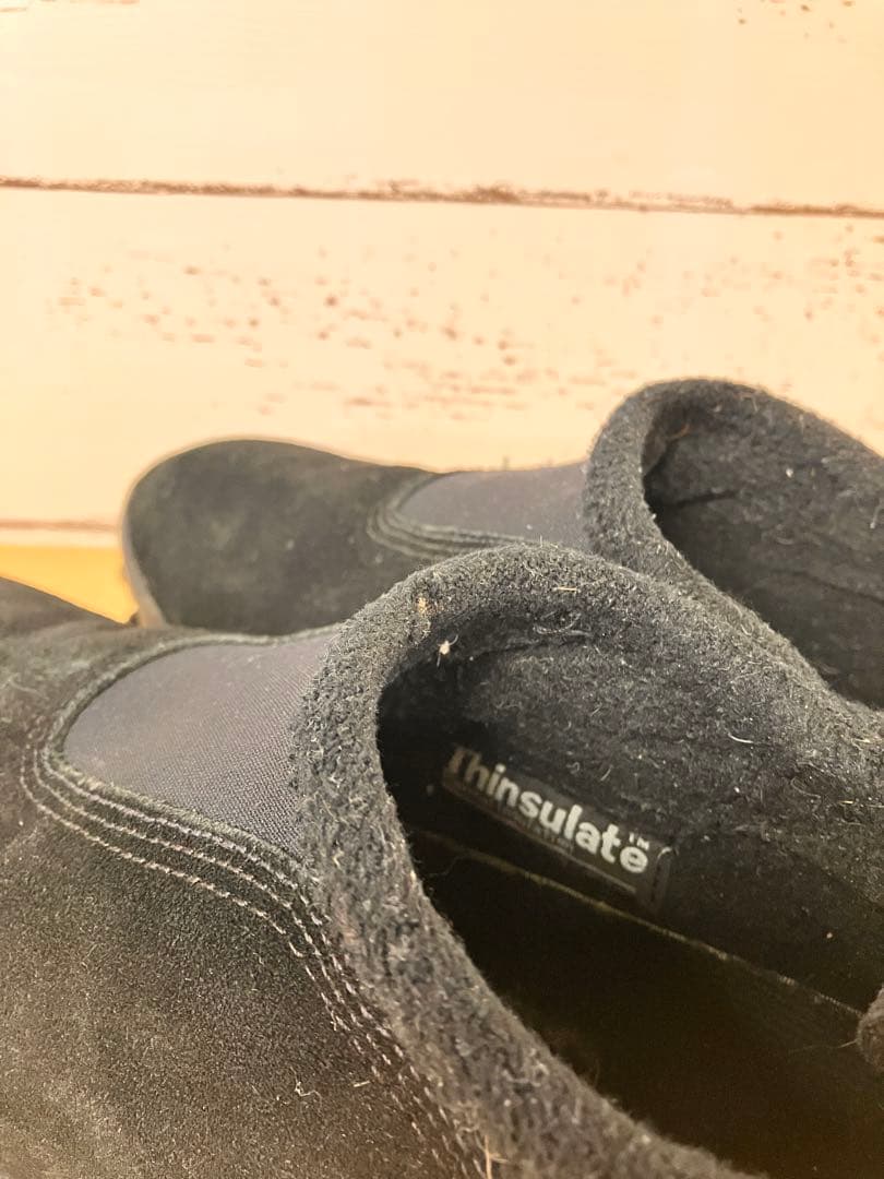 2/16まで限定 90sサロモン黒 スエード スノークロッグスリッポン