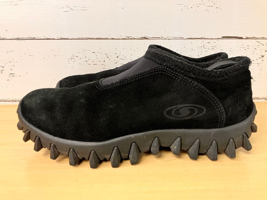 2/16まで限定 90sサロモン黒 スエード スノークロッグスリッポン