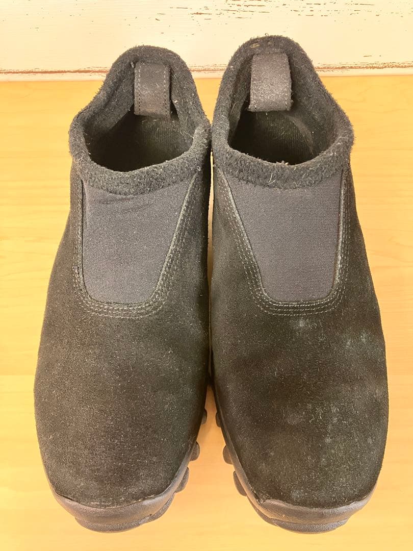 2/16まで限定 90sサロモン黒 スエード スノークロッグスリッポン