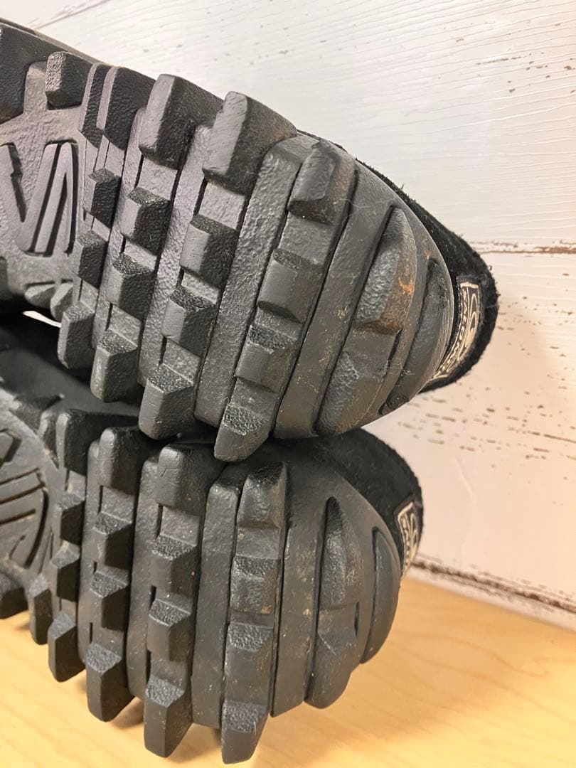 2/16まで限定 90sサロモン黒 スエード スノークロッグスリッポン