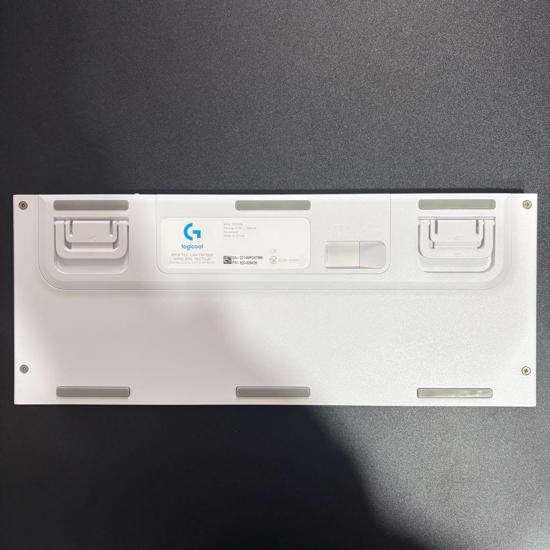 Logicool G913 TKL 白 ゲーミングキーボード 茶軸 タクタイル