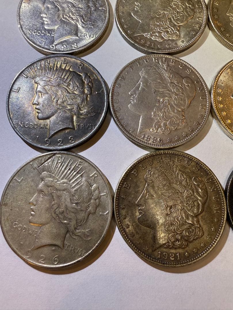 アメリカ モルガンダラー ピースダラー 銀貨