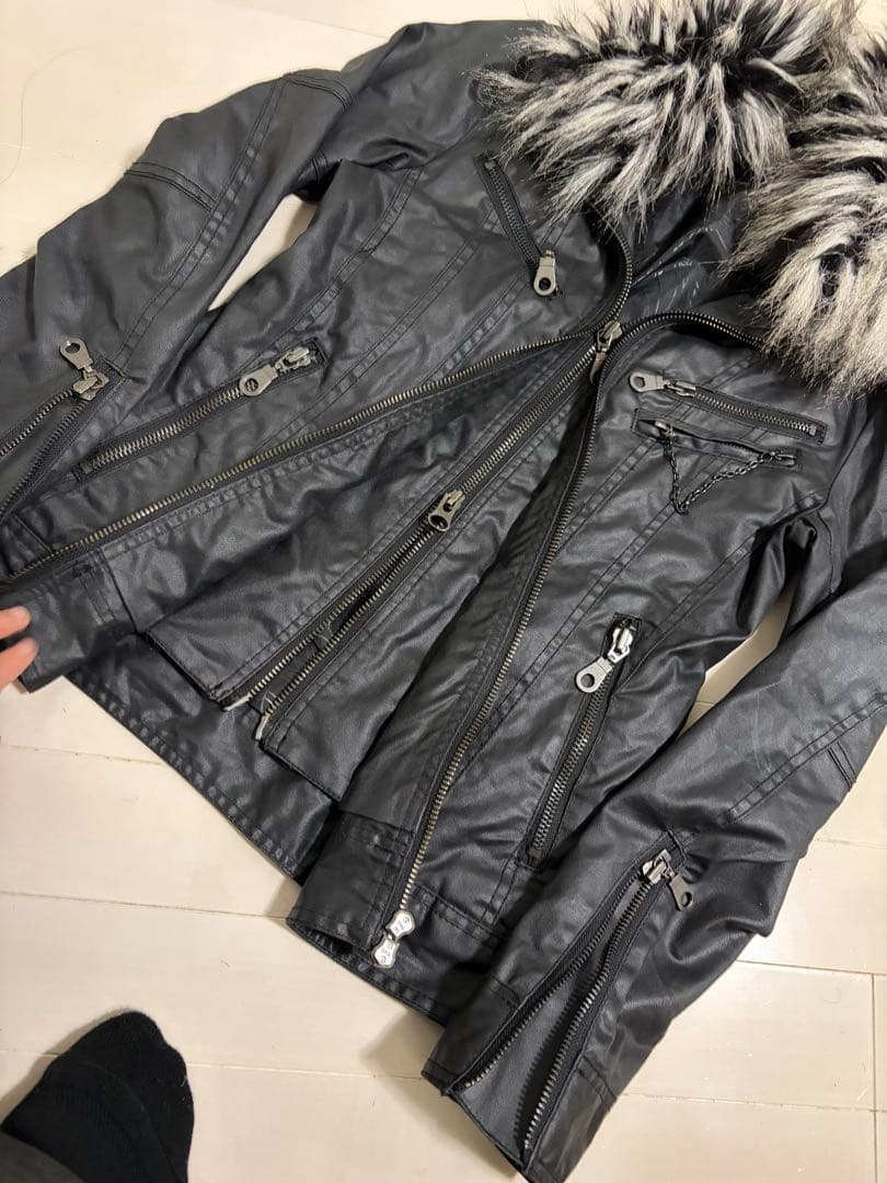 fuga ファー ライダース レイヤード archive 平成 お兄系 v系