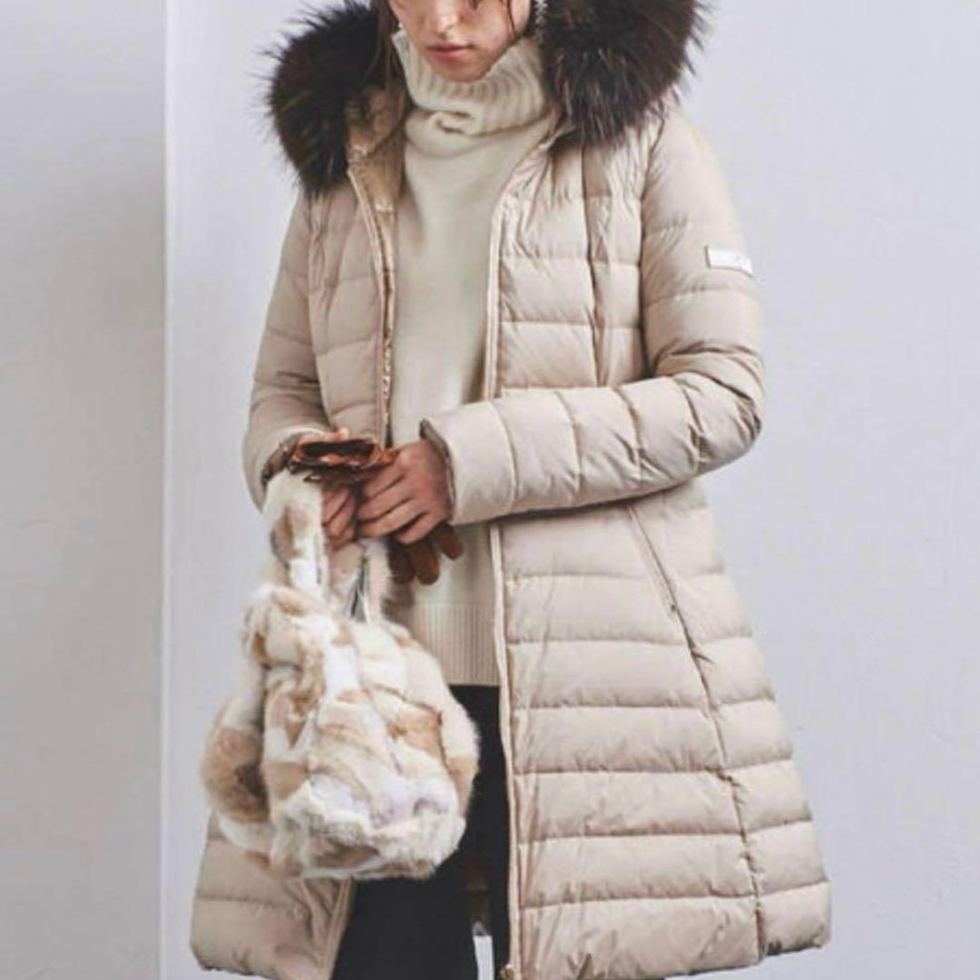 タトラスファー付きロングダウンジャケット