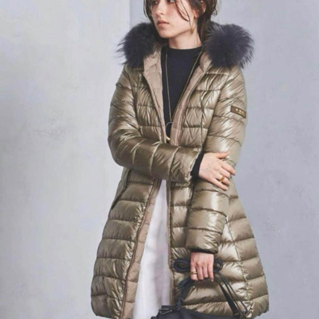 タトラスファー付きロングダウンジャケット