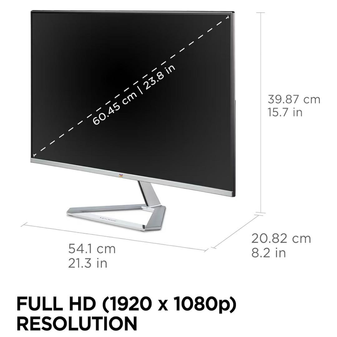 【美品】ViewSonic 23.8(24)インチモニターVX2476-smhd