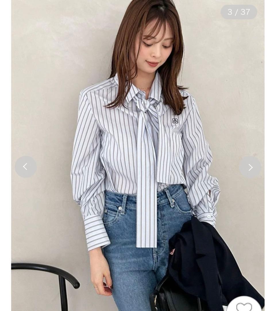 SNIDEL スナイデル ボウタイシャツ