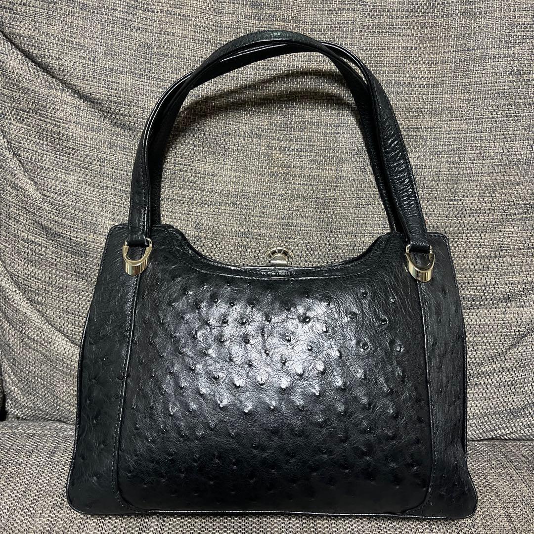 JRA オーストリッチ クラインカルー ハンドバッグ 3点セット