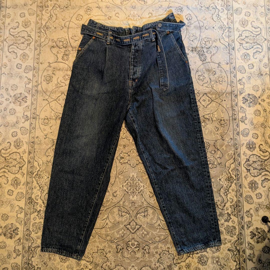 【doublet】SILK DENIM WIDE TAPERED TROUSER