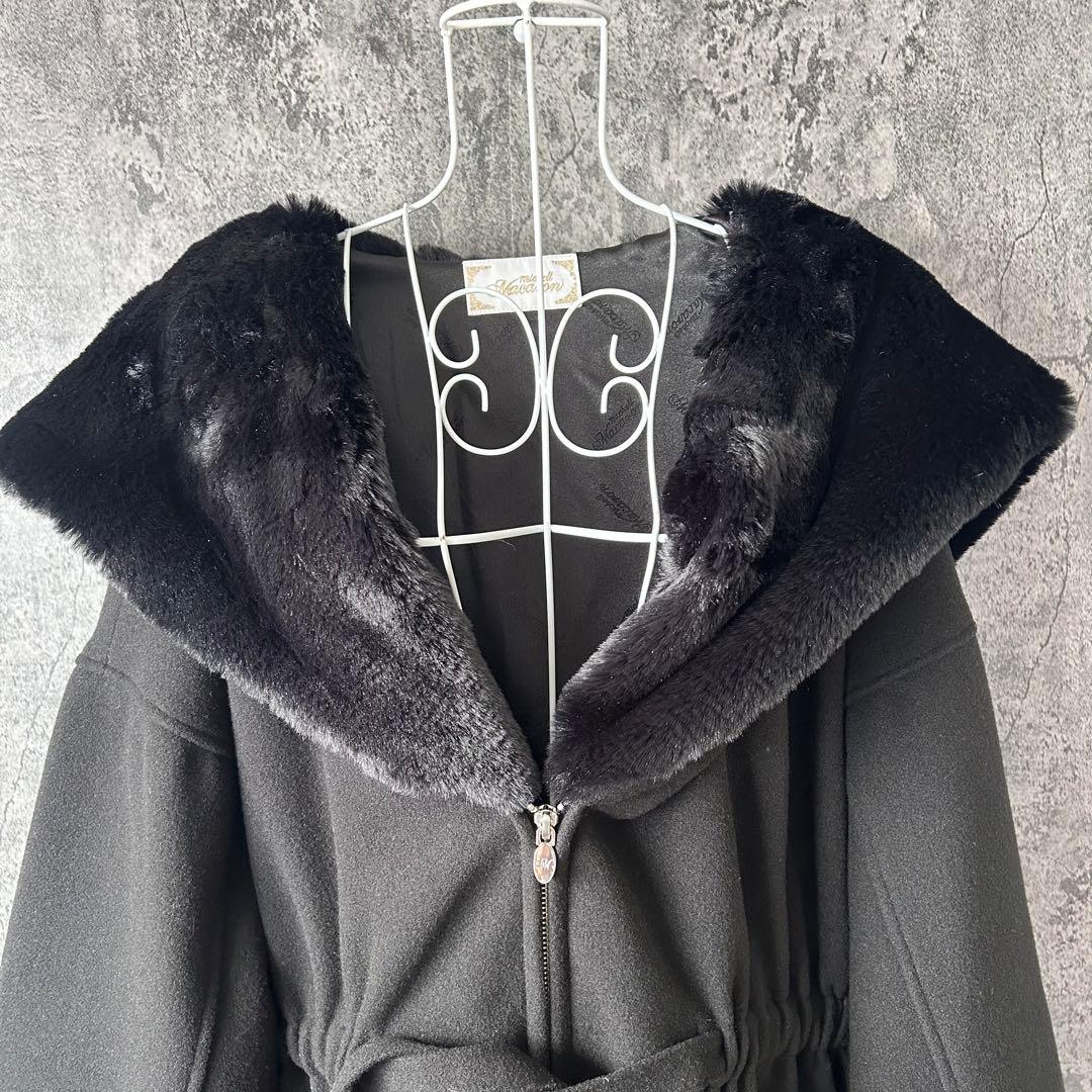 449 美品✨michellMacaron ミシェルマカロン Aラインコート