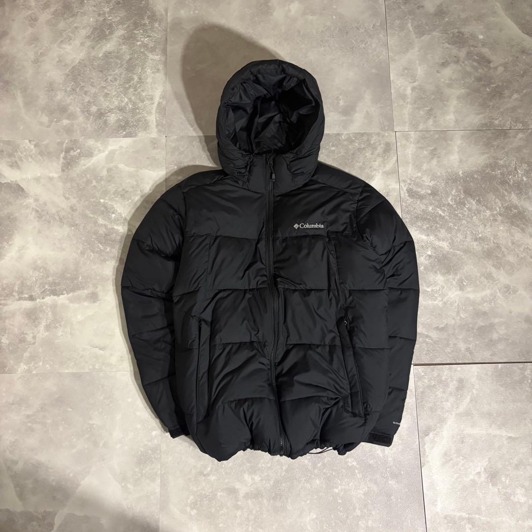 【大人気❗️即完売❗️】極暖！columbia ダウン 黒 ブラック XL