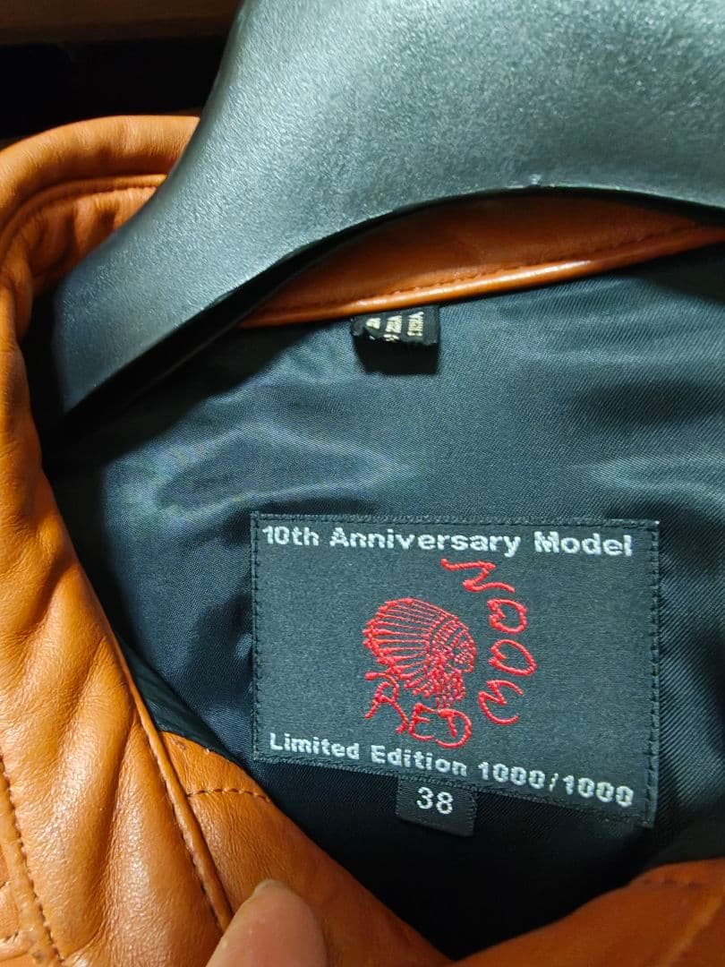 値下げ不可【美品】REDMOON 10周年記念モデル　レザージャケット　38
