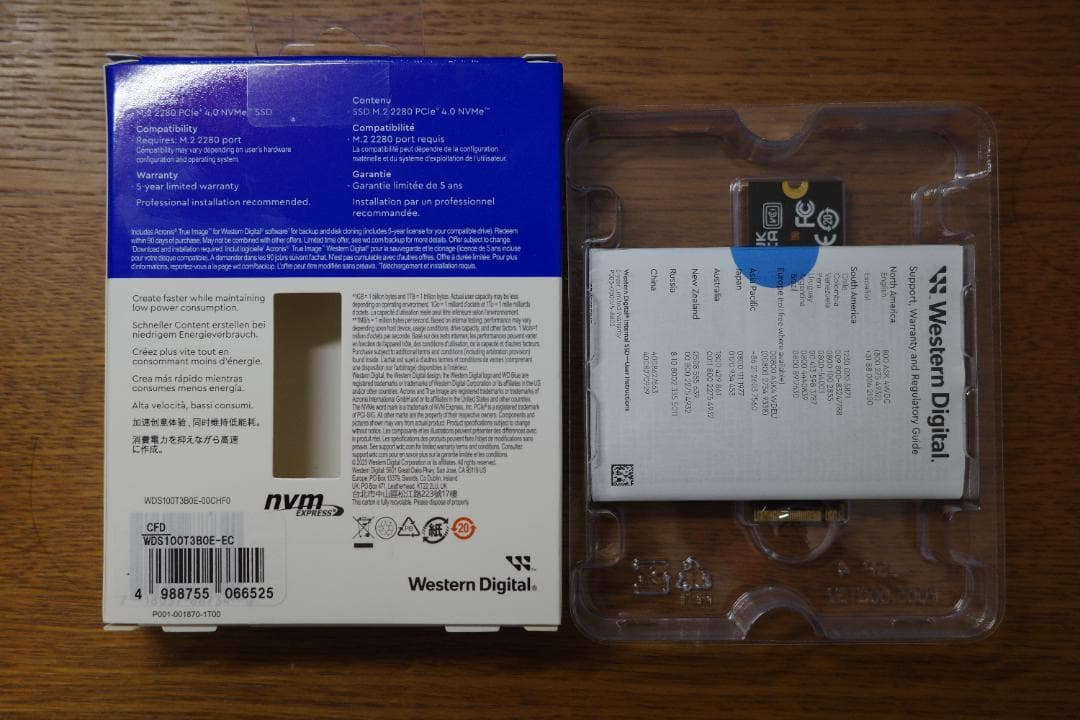 内蔵型SSD WD Blue SN580 1TB NVMe SSD