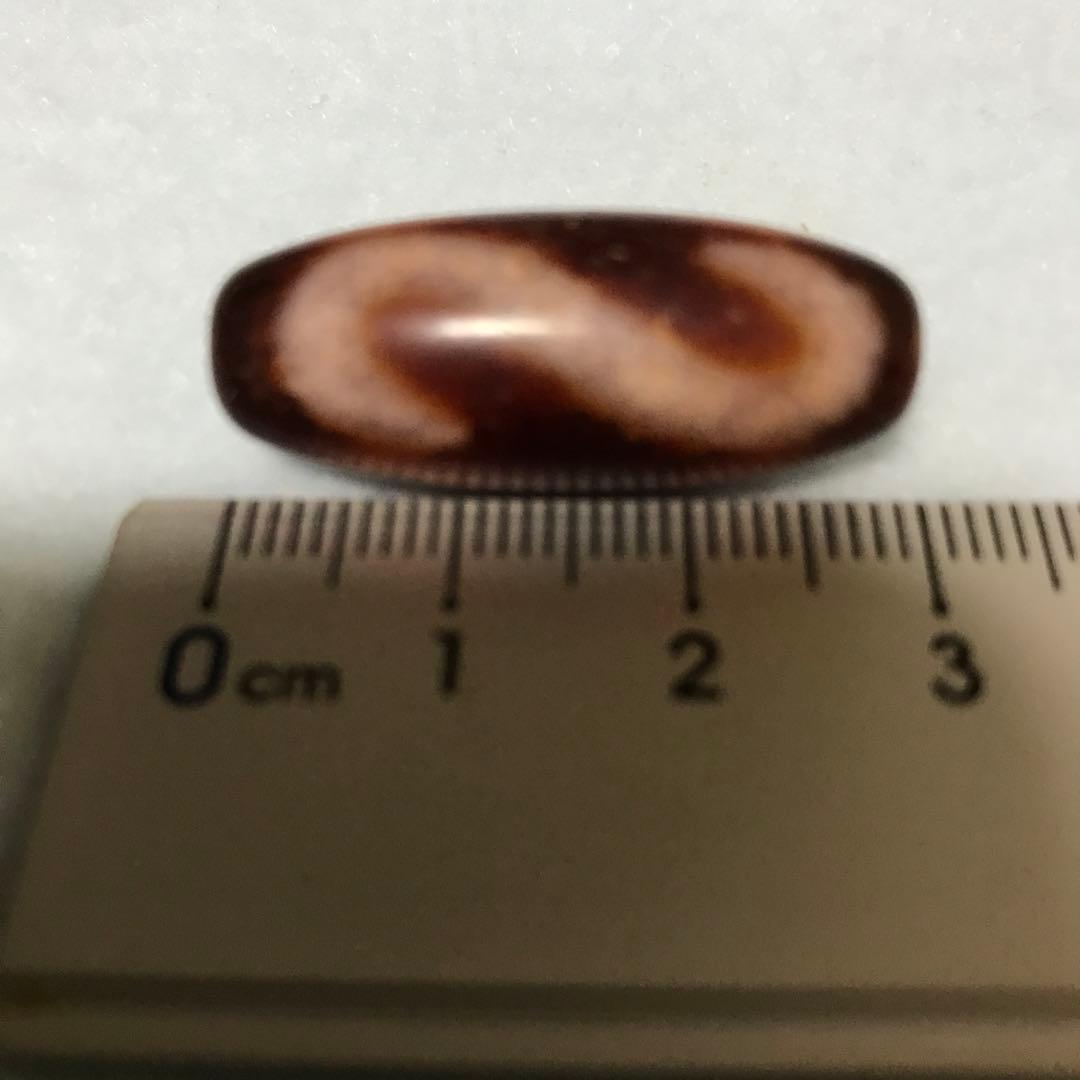 T*E様 超激レア珍品‼︎ 朱砂老礦石　金銭鈎天珠　三カ所　マニア向け