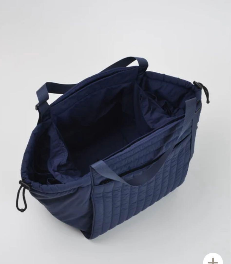 ソルプレーサ　キルティング マザーズバッグ Mサイズ ネイビー　SOLPLASA