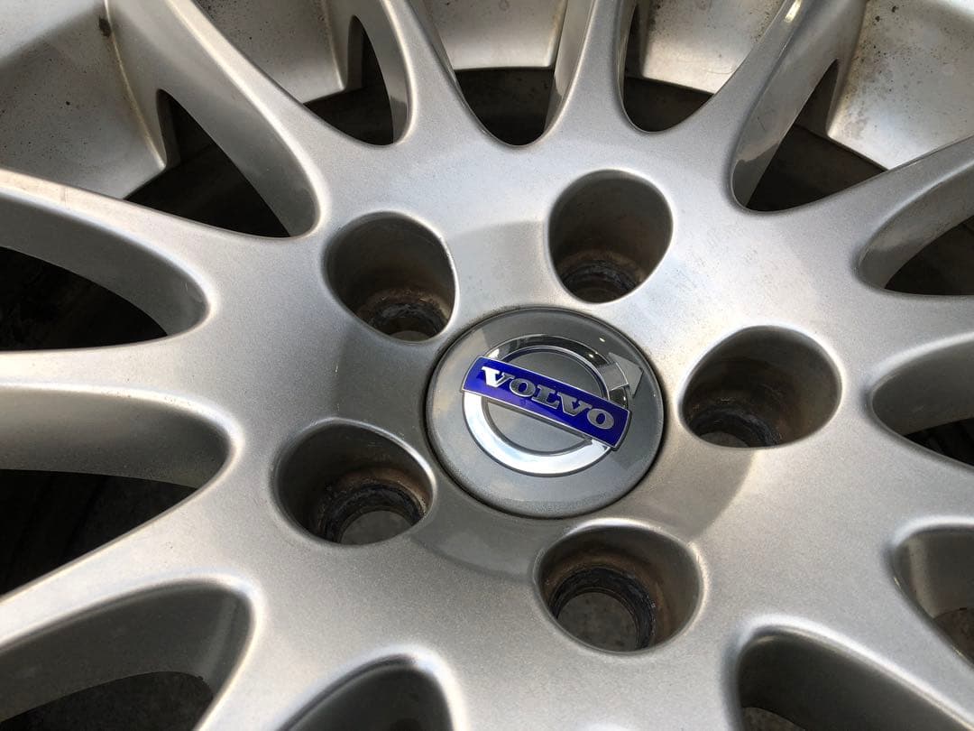 ボルボ純正7.5J×17×45 215/50R17アイスナビ6付ホイールセット